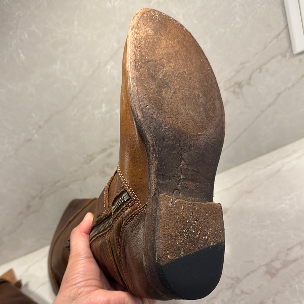 Frye Brown Leather Riding Boots - Picture 4 of 6